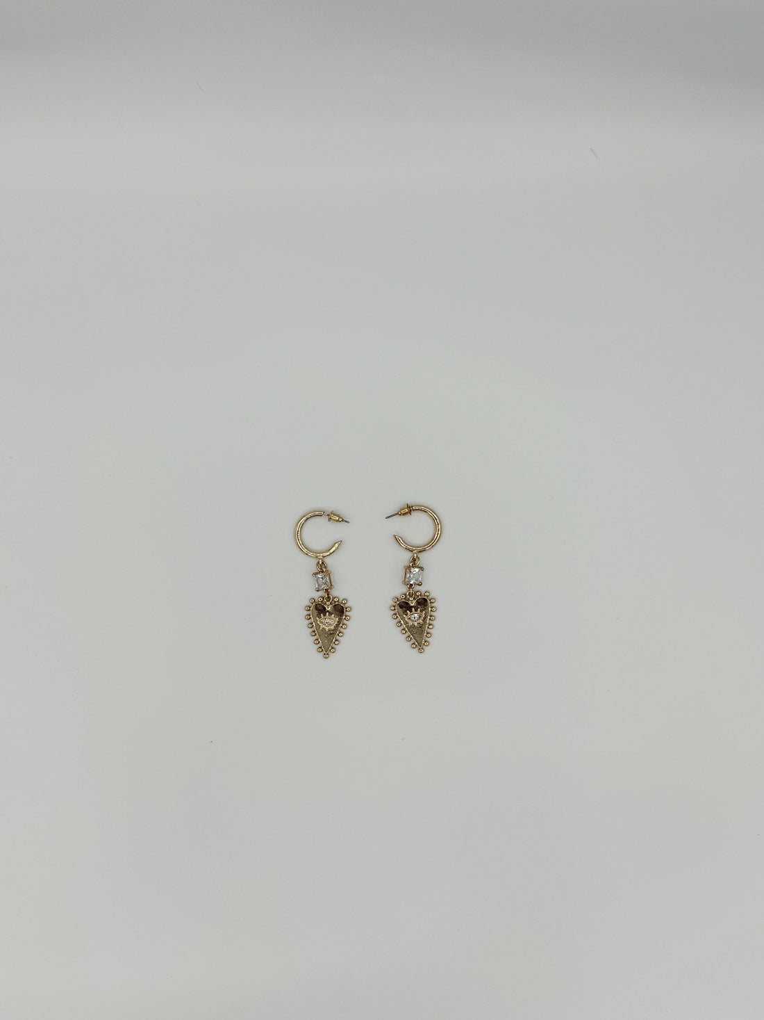 Evil Eye Heart Earrings