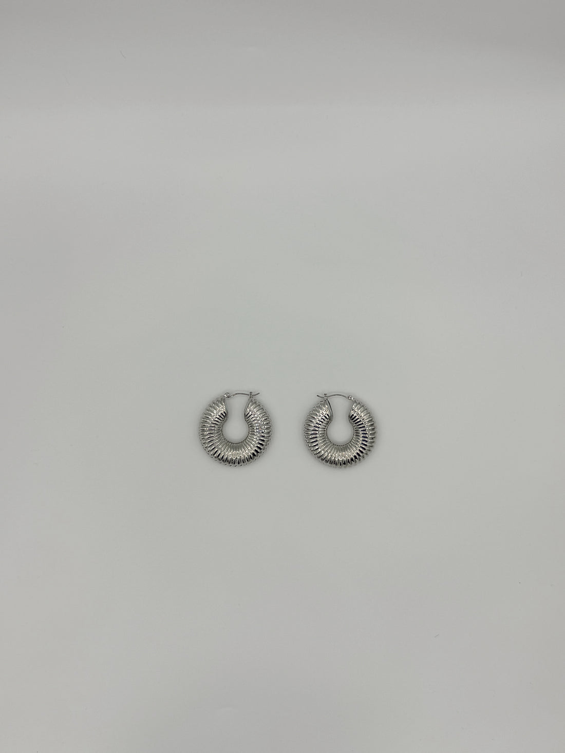 Sabrina Silver Hoops