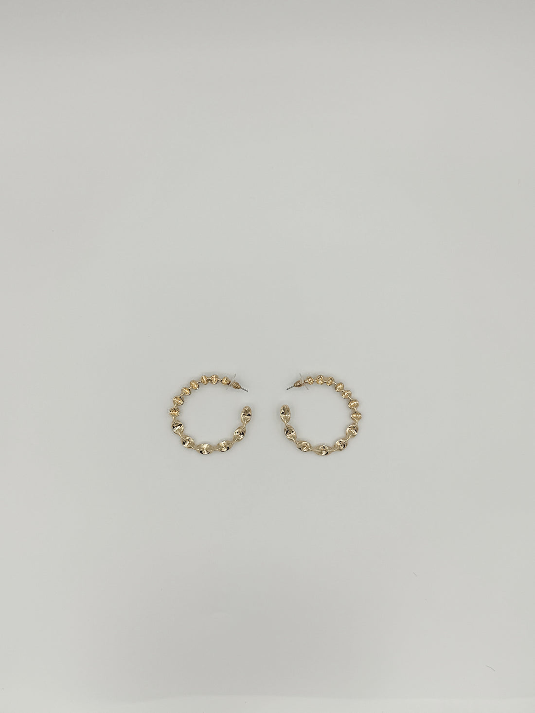 Swirl Gold Hoops
