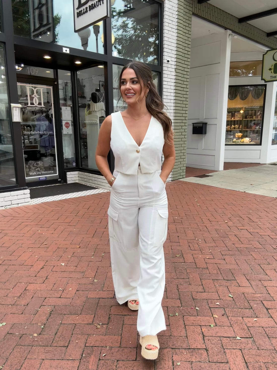 Annie Cargo Wide Leg Pants