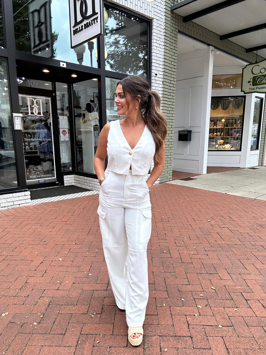 Annie Cargo Wide Leg Pants