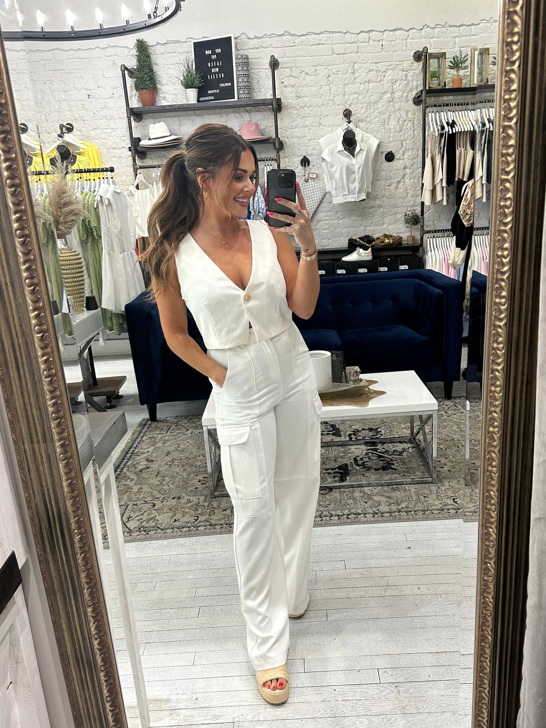 Annie Cargo Wide Leg Pants