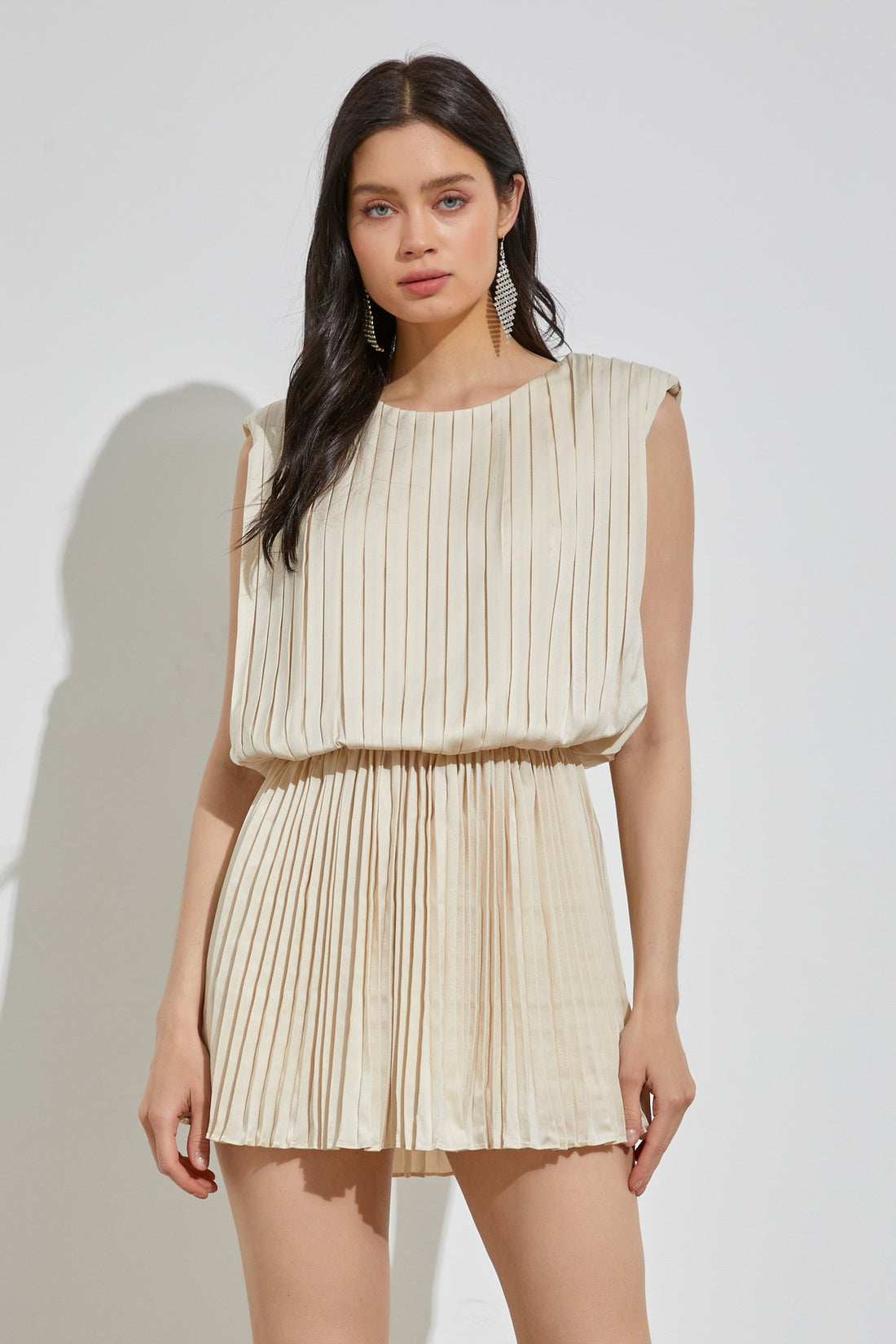 Pleated Paradise Romper