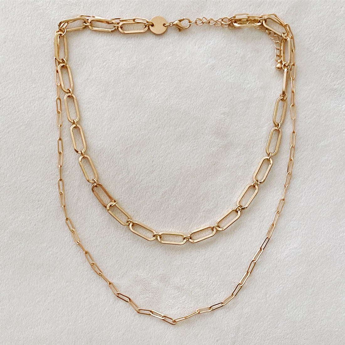The Biggest Link double chain necklace