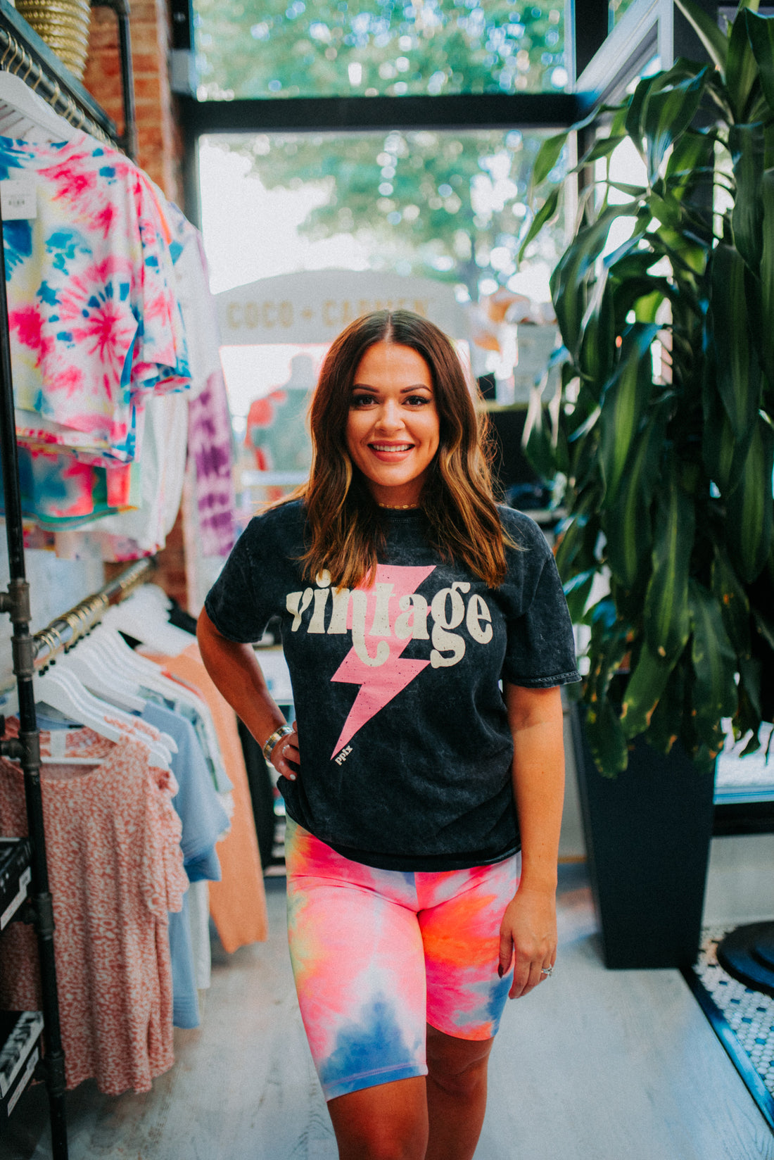 Taylor Tie Dye Biker Shorts