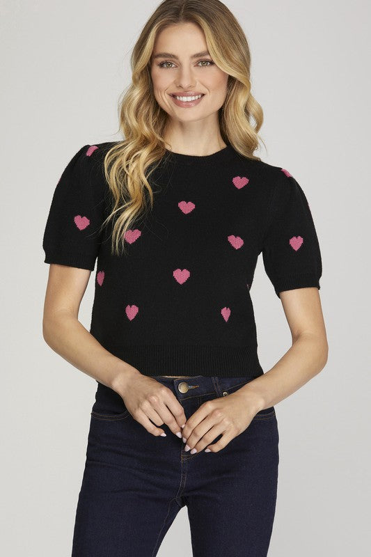 Heather Heart Sweater