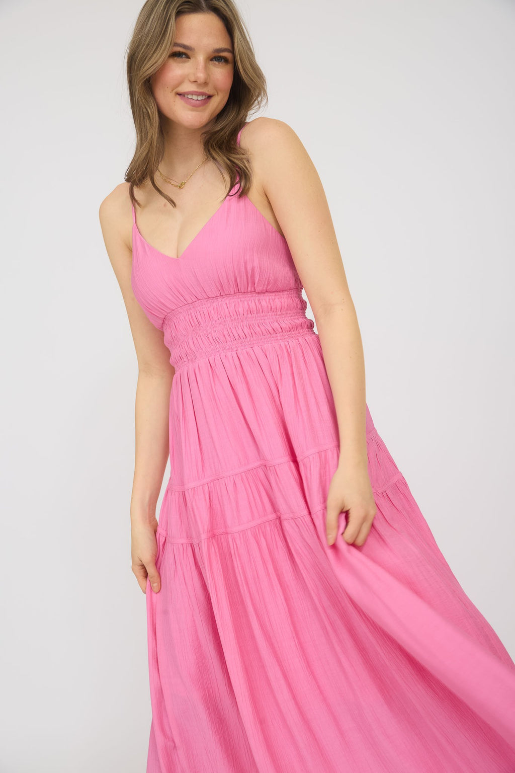 women's tight maxi dress L'AGENCE Delma Knit Maxi Dress In Almond