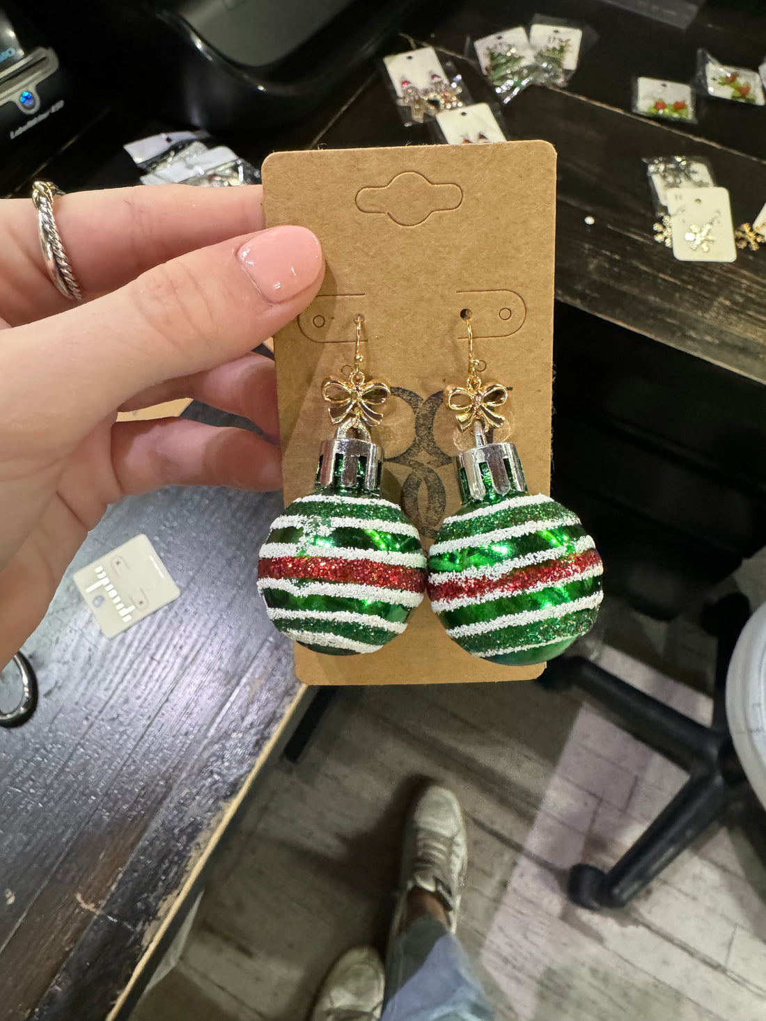 Glitter Ornament Earrings