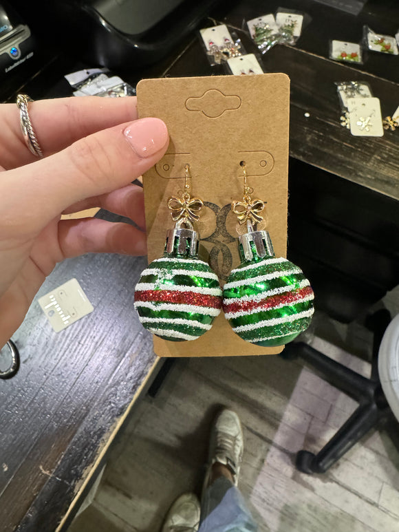 Glitter Ornament Earrings