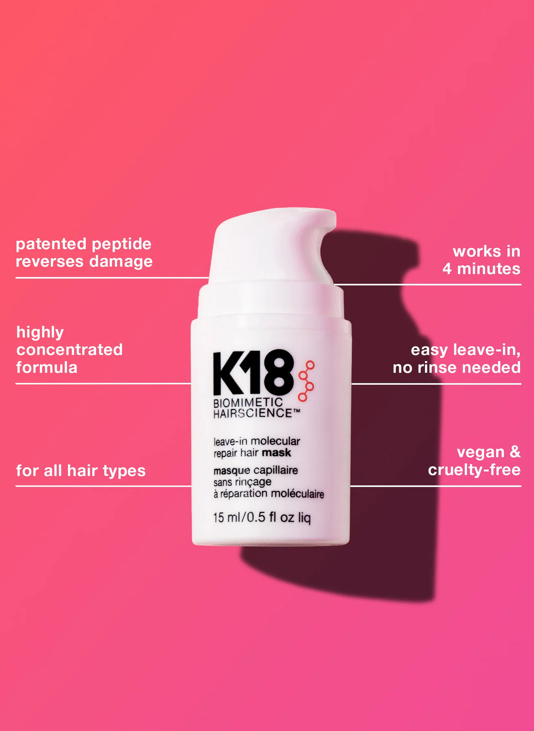 K18 mini leave-in molecular repair hair mask – Belle Beauty