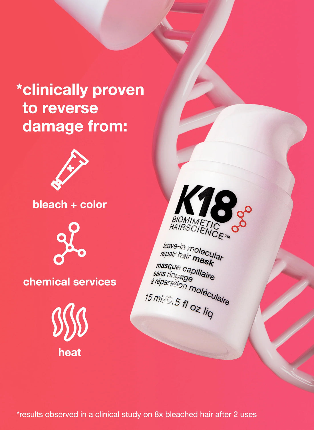 K18 mini leave-in molecular repair hair mask – Belle Beauty