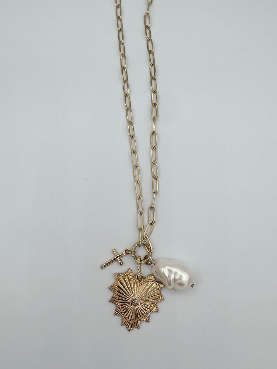 Pearl Heart Necklace