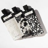 KITSCH Refillable Travel Pouches in Black & Ivory