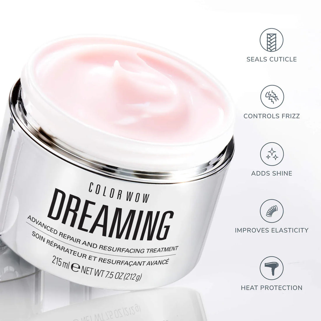 COLOR WOW Dreaming Advanced Repair & Resurfacing Treatment Mask for Damaged, Frizzy Hair