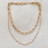 The Biggest Link double chain necklace